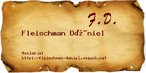 Fleischman Dániel névjegykártya
